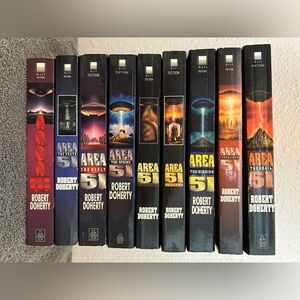 Area 51 Paperback Book Set by Robert Doherty - lot of 8